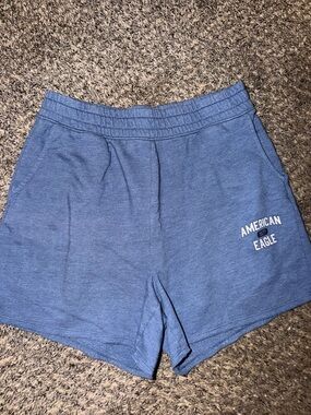 American Eagle Outfitters Heather Blue Athletic Lounge Shorts